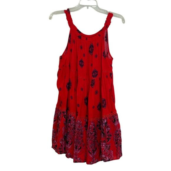 Intimately Free People Women's Talk to Me Trapeze Dress Red Size XS - Picture 3 of 11